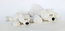 Игрушка Медведь белый лежачий 35 см