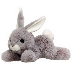 AURORA Кролик серый лежащий 20 см.